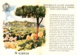 73802619 San Marino Repubblica Panorama Carta Artista San Marino Repubblica - Saint-Marin