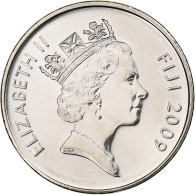 Fidji, Elizabeth II, 10 Cents, 2009, Nickel Plaqué Acier, SPL, KM:120 - Fidschi