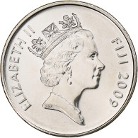 Fidji, Elizabeth II, 10 Cents, 2009, Nickel Plaqué Acier, SPL, KM:120 - Fidji