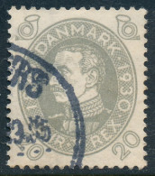 Denmark Danemark Danmark 1930: 20ø Grey Christian X Birthday, F-VF Used, AFA 191 (DCDK00502) - Gebraucht