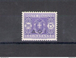 1939-40 A.O.I. - Colonie Italiane - Segnatasse N. 11a - A.O.I Senza Punto Dopo La I - Varietà - MNH** - Firma Al Verso - Afrique Orientale Italienne