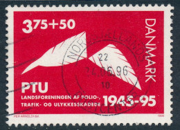 Denmark Danemark Danmark 1995: 3.75+0.50 Kr Polio Charity, F-VF Used, AFA 1096 (DCDK00507) - Used Stamps