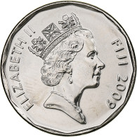 Fidji, Elizabeth II, 50 Cents, 2009, Nickel Plaqué Acier, SPL, KM:122 - Figi