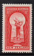 NEW ZEALAND 1935 HEALTH  1d RED " KEYHOLE "STAMP MVLH. - Unused Stamps