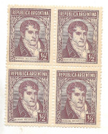 ARGENTINA YEAR 1935 MANUEL BELGRANO INDEPENDENCE LEADER HISTORY BLOCK - Nuevos