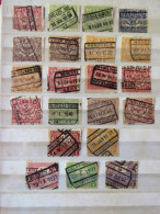 Belgium 1920 - 1921 Railway Packages Stamps - Used