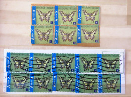 Belgium 2013 Butterfly Stamps On Fragments - Usados