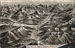 72250088 Sonthofen Oberallgaeu Panorama Der Allgaeuer Bergwelt Aus Der Vogelscha - Sonthofen
