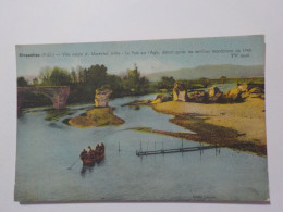RIVESALTES    Ville Natale Du Maréchal Foch     Le Pont Sur L'Agly Detruit Après Les Terribles Inondations De 1940 - Rivesaltes