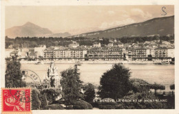 SUISSE - Genève - Vue Sur La Rade Et Le Mont Blanc - Carte Postale Ancienne - Genève