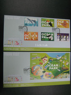 Hong Kong 2020 Hong Kong Theme Park - Ocean Park Stamps & MS FDC - FDC