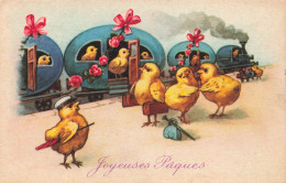 FETES ET VOEUX - Joyeuses Pâques - Poussins à La Guerre - Carte Postale Ancienne - Easter