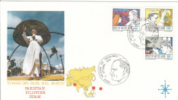 VATICAN Cover 3-99,popes Travel 1984 - Brieven En Documenten