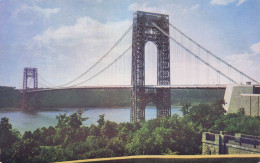 ETATS UNIS - Atlantic City - George Washington Bridge And Hudson River - Colorisé - Carte Postale - Atlantic City