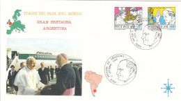 VATICAN Cover 3-103,popes Travel 1984 - Brieven En Documenten