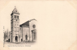 FRANCE - Eglise Saint Foy Les Lyon (Rhône) - Hachette édit - Dos Non Divisé - Carte Postale Ancienne - Sonstige & Ohne Zuordnung