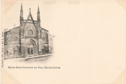 FRANCE - Eglise Saint Laurent Au Puy (Haute Loire) - Hachette édit - Dos Non Divisé - Carte Postale Ancienne - Sonstige & Ohne Zuordnung