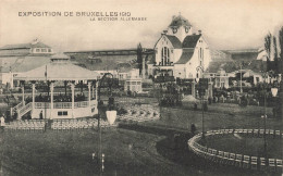 BELGIQUE - Bruxelles - Exposition 1910 - La Section Allemande - Carte Postale Ancienne - Mostre Universali