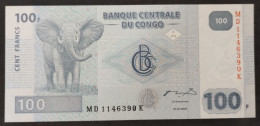 Congo República Democrática – Billete Banknote De 100 Francs – 2007 - República Democrática Del Congo & Zaire