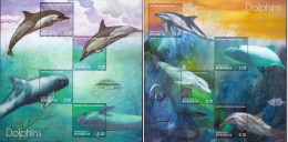 Micronesia 2 MNH Minisheets - Baleines