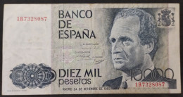 España – Billete Banknote De 10.000 Pesetas – 1985 - [ 4] 1975-… : Juan Carlos I