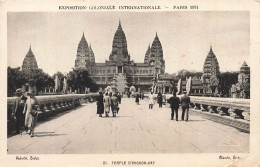 FRANCE - Paris - Exposition Coloniale Internationale 1931 - Temple D'Angkor-Vat - Carte Postale Ancienne - Exposiciones