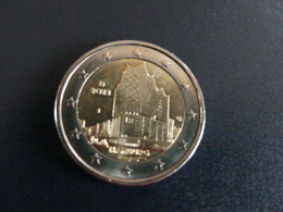 BELLE PIECE 2 EUROS 2023  "HAMBOURG PHILHARMONIE DE L'ELBE" - Germania