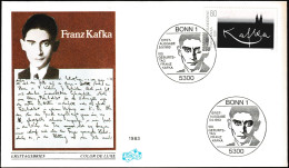 Allemagne 1983 Y&T 1010 Sur FDC. Franz Kafka, écrivain Austro-hongrois De Langue Allemande Et De Religion Juive - Judaika, Judentum