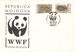 MOLDOVA - FDC WWF 1993 - SNAKE / 4204 - Moldavië