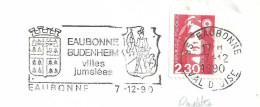 Secap D'Eaubonne - Jumelage Avec Budenheim - Chevalier - Enveloppe Entière - Enveloppes