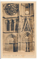 CPSM 9 X 14 Yvelines MANTES LA JOLIE Eglise Notre Dame (XII° Et XIV° S.), Portail Gauche - Mantes La Jolie