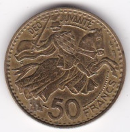 Monaco. 50 Francs 1950, Rainier III, En Cupro Aluminium - 1949-1956 Old Francs