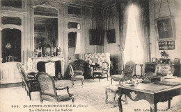 FRANCE - St Aubin D'Ecroville (Eure) - Le Château - Le Salon - Carte Postale Ancienne - Saint-Aubin-d'Ecrosville