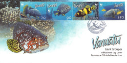 VANUATU - FDC WWF 2006 - GIANT GROUPER / 4211 - Vanuatu (1980-...)