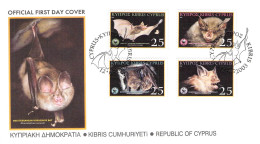 CYPRUS - FDC WWF 2003 - BATS / 4212 - Briefe U. Dokumente