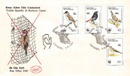 CYPRUS - FDC WWF 1990 - BIRDS / 4214 - Cartas & Documentos