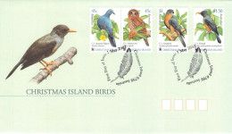 CHRISTMAS ISLAND - FDC WWF 2002 - BIRDS / 4215 - Christmaseiland