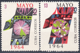 CUBA 1964, 1 MAY-LABOR DAY, COMPLETE MNH SERIES With GOOD QUALITY, *** - Unused Stamps