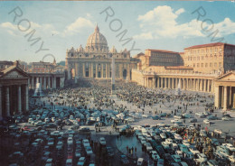 CARTOLINA  CITTA DEL VATICANO-BENEDIZIONE PAPALE IN PIAZZA S.PIETRO-STORIA,MEMORIA,CULTURA,RELIGIONE,VIAGGIATA 1971 - Vatican