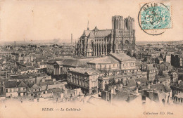 FRANCE - Reims - Vue Générale De La Ville Et La Cathédrale - Carte Postale Ancienne - Reims