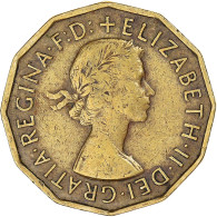 Monnaie, Grande-Bretagne, 3 Pence, 1955 - F. 3 Pence