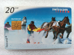 T-233 - TELECARD, PHONECARD, SWITZERLAND, HORSE, CHEVAL - Schweiz