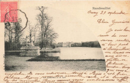 FRANCE - Rambouillet - Le Château Et Le Lac - Oblitération Ambulante  - Carte Postale Ancienne - Rambouillet (Kasteel)