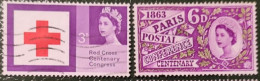 GRAN BRETAGNA 1962-63  CONFERENCE POSTAL-ANNIVERSARY RED CROSS - Usati