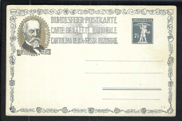 SUISSE Ca.1919: CP Ill. Entier De 7.5c De La Fête Nationale Suisse, Neuve - Entiers Postaux