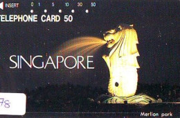 Telecarte SINGAPORE Reliée (78) - Telefonkarte SINGAPORE Verbunden - Phonecard SINGAPORE Related - Japan - Landschappen