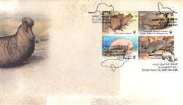 CHRISTMAS ISLAND - FDC WWF 2011 - ELEPHANT SEAL / 4223 - Christmas Island