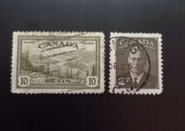 Canada 1946 Peacetime Production  Modèle: Herman Herbert Schwartz & 1949 -1951 King George VI -  "POSTES POSTAGE - Oblitérés