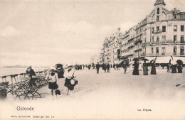 BELGIQUE - Ostende - La Digue - Animé -  Dos Non Divisé - Carte Postale Ancienne - Oostende