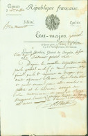 LAS Lettre Autographe Signature Maréchal De France Victor Léopold Berthier Général Révolution Et Empire - Other & Unclassified